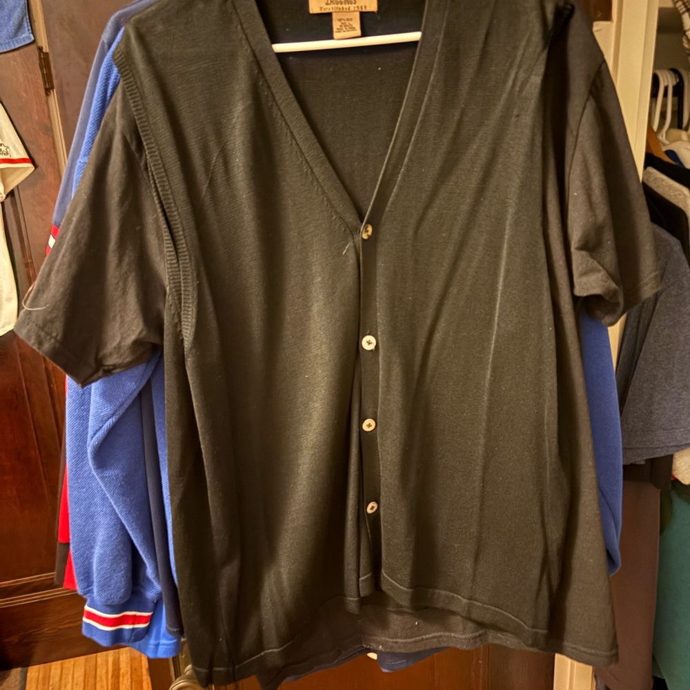 Black Button-Up Cardigan